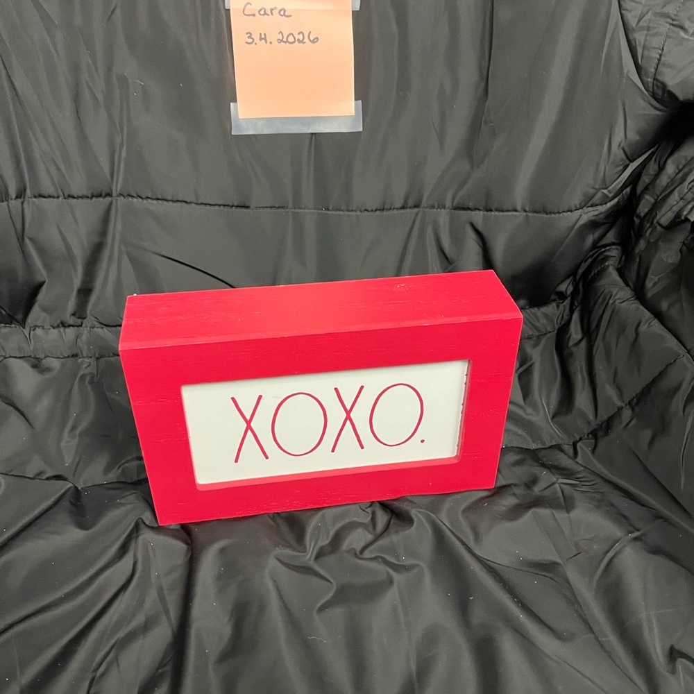 Rae Dunn Red XOXO Decorative Sign